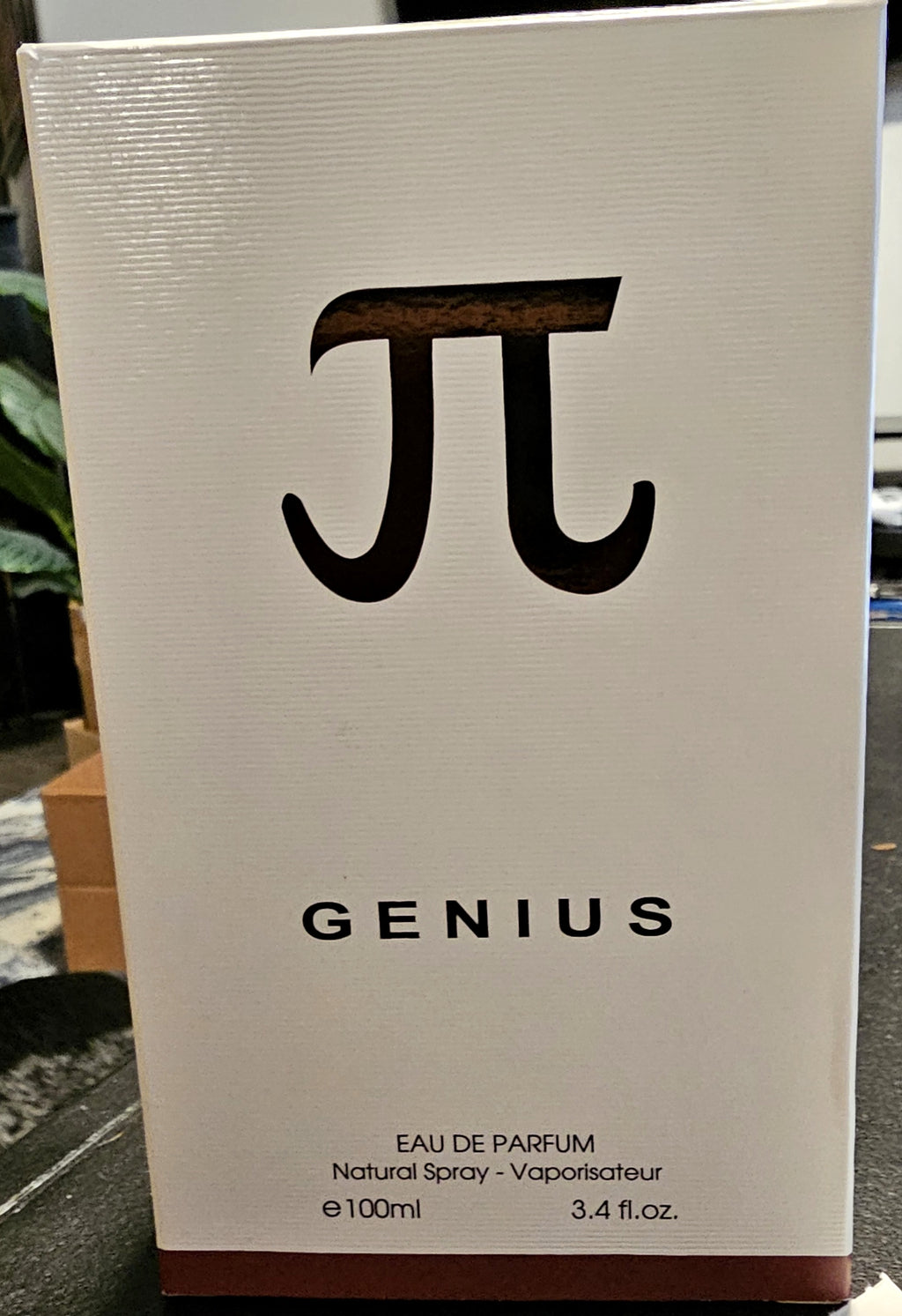 π Genius by Fragrance Couture 100ml Eau de Parfum white box with π emblem