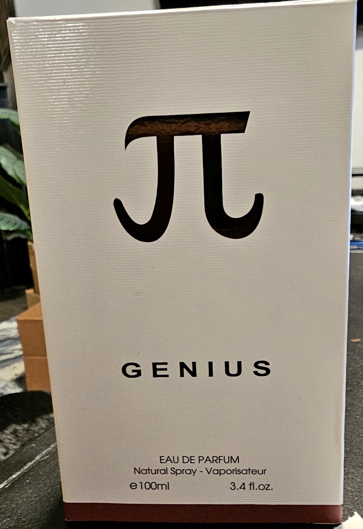 π Genius by Fragrance Couture 100ml Eau de Parfum white box with π emblem