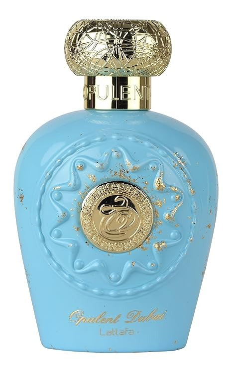 Lattafa Opulent Dubai - Citrus, Fruity, Floral, Woody - Eau de Parfum Long-Lasting Fragrance for Unisex, 3.4 Ounce