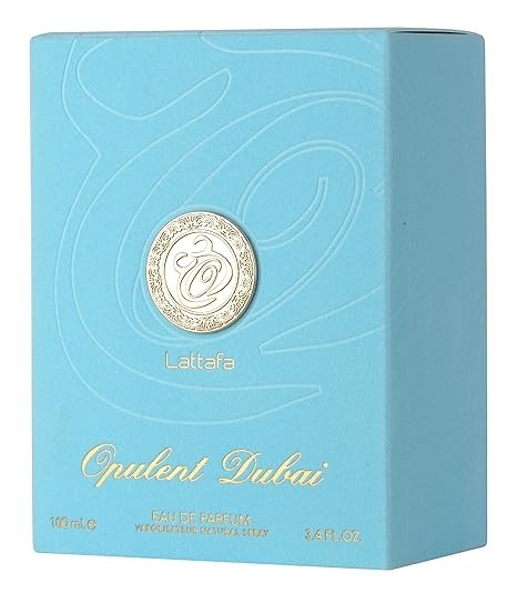Lattafa Opulent Dubai - Citrus, Fruity, Floral, Woody - Eau de Parfum Long-Lasting Fragrance for Unisex, 3.4 Ounce