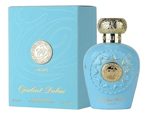 Lattafa Opulent Dubai - Citrus, Fruity, Floral, Woody - Eau de Parfum Long-Lasting Fragrance for Unisex, 3.4 Ounce