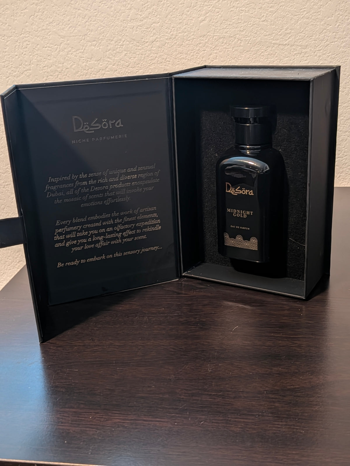 Desora MIdnight Gold eau de parfum 100ml. 3.4 fl.oz