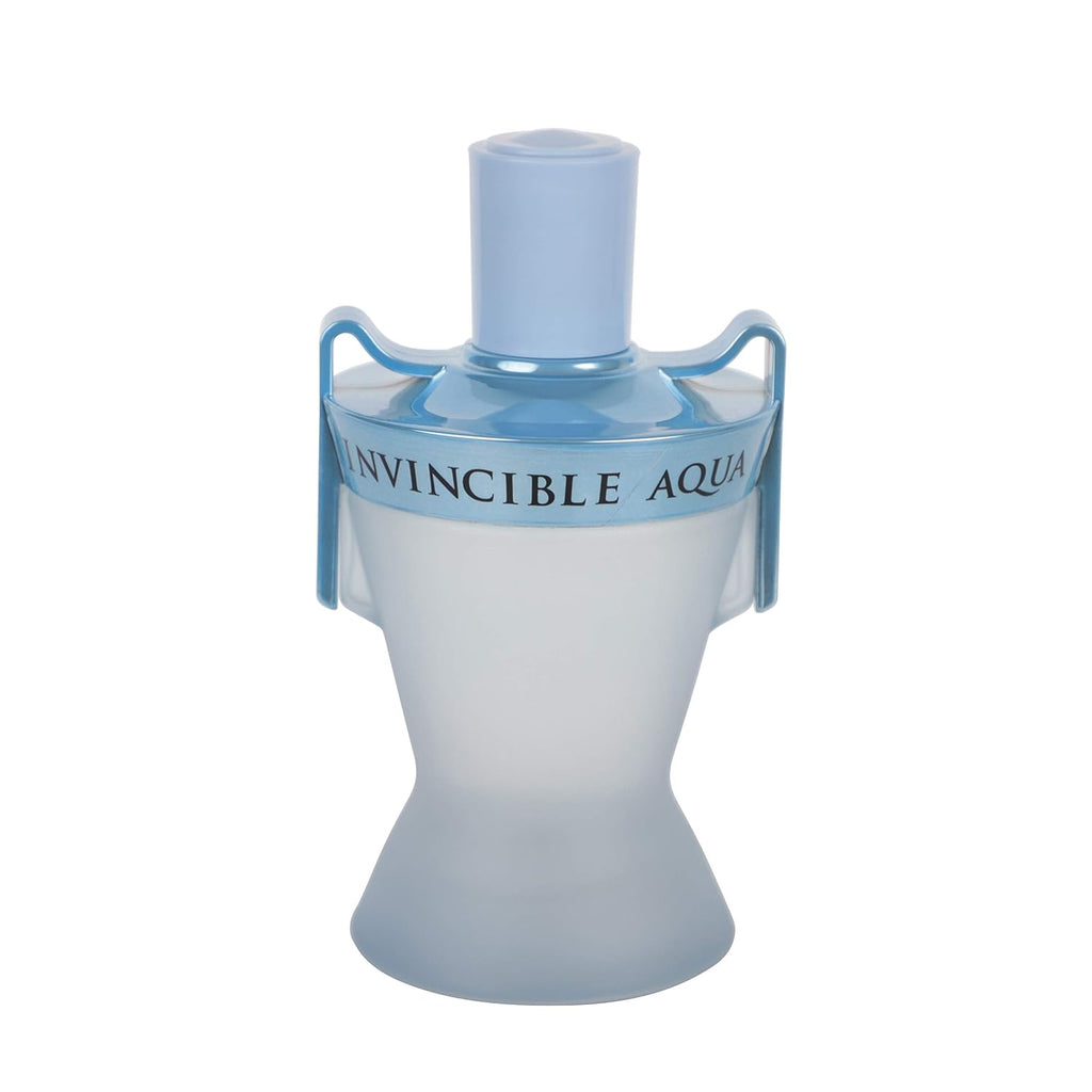 Invincible Aqua by MCH Beauty, 100ml EDT — frosted blue bottle