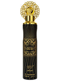 Majestic Oud Air Freshener by EBC Collection, 300ml — black and gold can with ornate gold filigree cap