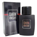 Dark Knight by MCH Beauty, 100ml EDT — matte-black bottle beside its black gift box