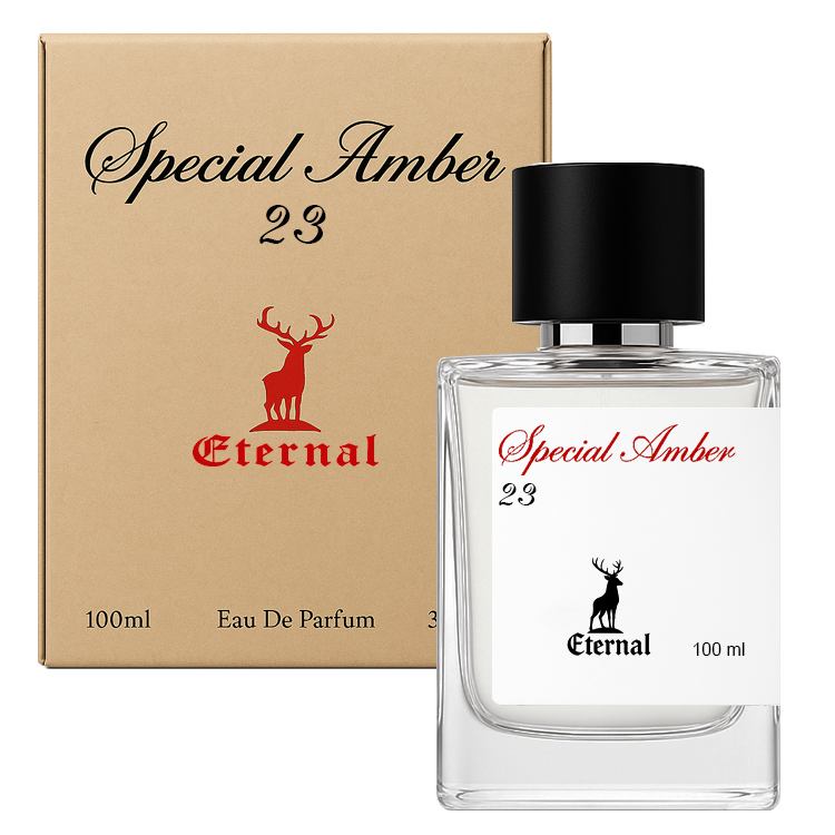 Special Amber 23 Eternal Collection 100ml bottle and box — Arabic Parfums