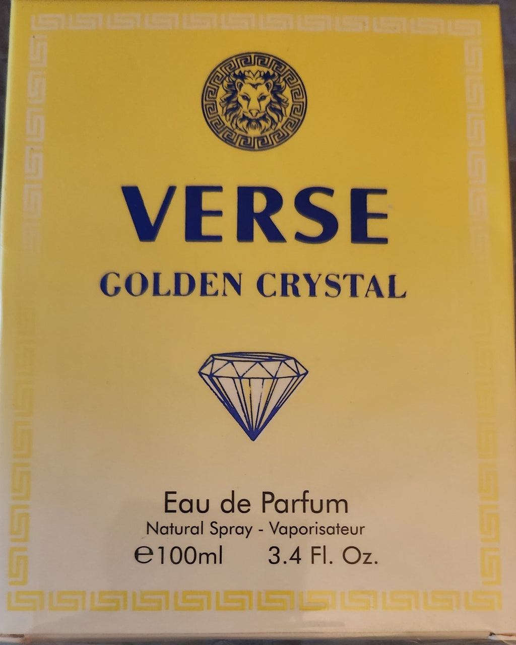 Verse Golden Crystal by Urban Collection, 100ml EDP — box front